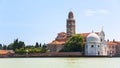 View of church on San Michele island in Venice Royalty Free Stock Photo