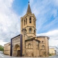 View at the Church of Santa Maria la Real in Sanguesa - Spain Royalty Free Stock Photo