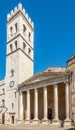 View at the Church of Santa Maria sopra Minerva in Assisi, Italy Royalty Free Stock Photo