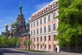 View of the Church of the Savior on Spilled Blood in Saint Petersburg