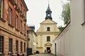 WARSAW, POLAND - MAY 12, 2012: View of the Church of St. Benon in New Town of Warsaw