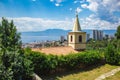 View of Church of St. George the Martyr and the city in Rijeka, Croatia Royalty Free Stock Photo