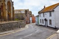 The view of church street in Lyme Regis. West Dorset. England