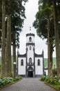 View of the Church of SÃÂ£o Nicolau in the town of Sete Cidades