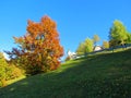 View of the church at the top of Jost hill Royalty Free Stock Photo