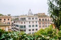 View from the church of Trinita dei Monti at Spanish Steps