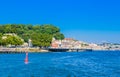 View of Church of the viaduct Confraternity of the Souls of the Holy Body of Massarelos in Porto