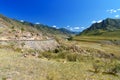 View on Chuya river in mountains along Chuysky Trakt. Altai Republic, Russia