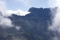 View of Cilaos town during summer in the famous cirque Royalty Free Stock Photo