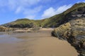 Cilborth beach, Llangrannog Royalty Free Stock Photo