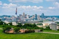 View of Cincinnati, from Devou Park in Covington, Kentucky Royalty Free Stock Photo