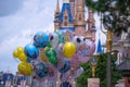 View of Cinderella\'s Castle at Magic Kingdom, Walt Disney World, March 2022