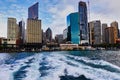 View of Circular Quay and City Buildings, Sydney, Australia Royalty Free Stock Photo