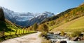 View of Cirque de Gavarnie, Hautes-Pyrenees, France