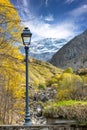 View of the cirque of Troumouse in the Pyrenees mountains Royalty Free Stock Photo