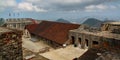 View of the Citadel atop a high mountain in northern Haiti.