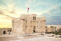 View of the Citadel of Qaitbay in Alexandria Royalty Free Stock Photo