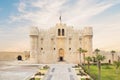 View of the Citadel of Qaitbay in Alexandria Royalty Free Stock Photo