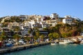 View on city of Aghia Galini on Crete island