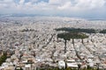 View from the top of Lykavittos Hill, Athens Royalty Free Stock Photo