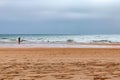 View of the city beach of Agadir on the coast of the Atlantic Ocean. Morocco Royalty Free Stock Photo