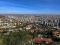 View of the city of Belo Horizonte from Mirante das Mangabeiras Royalty Free Stock Photo