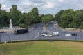 View of the city Berlin from the Victory Column SiegessÃÂ¤ule monument. Germany. Royalty Free Stock Photo