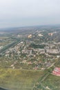 View of the city of Borispol from a height