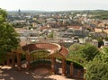 View of city Brno from Spilberk Castle, Czech Republic.