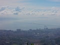 View of city from hill