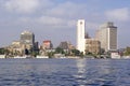 View of the city of Cairo from the Nile River Royalty Free Stock Photo