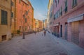 View of city of Camogli , Genoa Genova Province, Liguria, Mediterranean coast, Italy