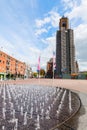 View of the city center of Arnhem, Netherlands, with the Eusebius church Royalty Free Stock Photo