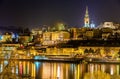 View of the city center of Belgrade at night Royalty Free Stock Photo