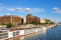 View on city center of Budapest in Hungary in sunny day. Budapest is the capital and the largest Royalty Free Stock Photo