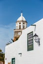 View of the city center of Teguise, former capital of the island of Lanzarote