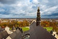 19 10 2022: View of the city of Czestochowa from the tower Order of Saint Paul the First Hermit of the Jasna Gora Monastery. Royalty Free Stock Photo