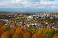 View of the city of Czestochowa from the tower Order of Saint Paul the First Hermit of the Jasna Gora Monastery. Royalty Free Stock Photo