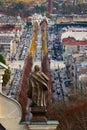 View of the city of Czestochowa from the tower Order of Saint Paul the First Hermit of the Jasna Gora Monastery. Royalty Free Stock Photo