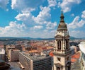View of the city from the dome of the cathedral in Budapest. Hungary Royalty Free Stock Photo