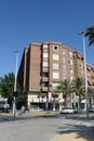 View of the city of Elche, listed as a UNESCO world heritage site due to palm groves Royalty Free Stock Photo