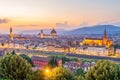 View of the city of Florence, cityscape of Italy