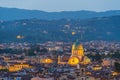 View of the city of Florence, cityscape of Italy