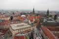 Ariel View from the Frauenkirche Cathedral in Dresden, Germany