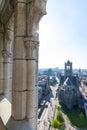 View of the city of Ghent from above, Belgium