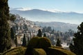 View of the city of Granada and Sierra Nevada Royalty Free Stock Photo