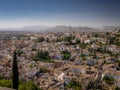 A view of the city of Granada, Spain Royalty Free Stock Photo