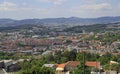 View of the city Guimaraes from Mount Penha Royalty Free Stock Photo