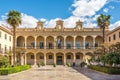 View at the City hall at the Constitution place in Guadix, Spain Royalty Free Stock Photo