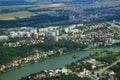 View of the city from a height